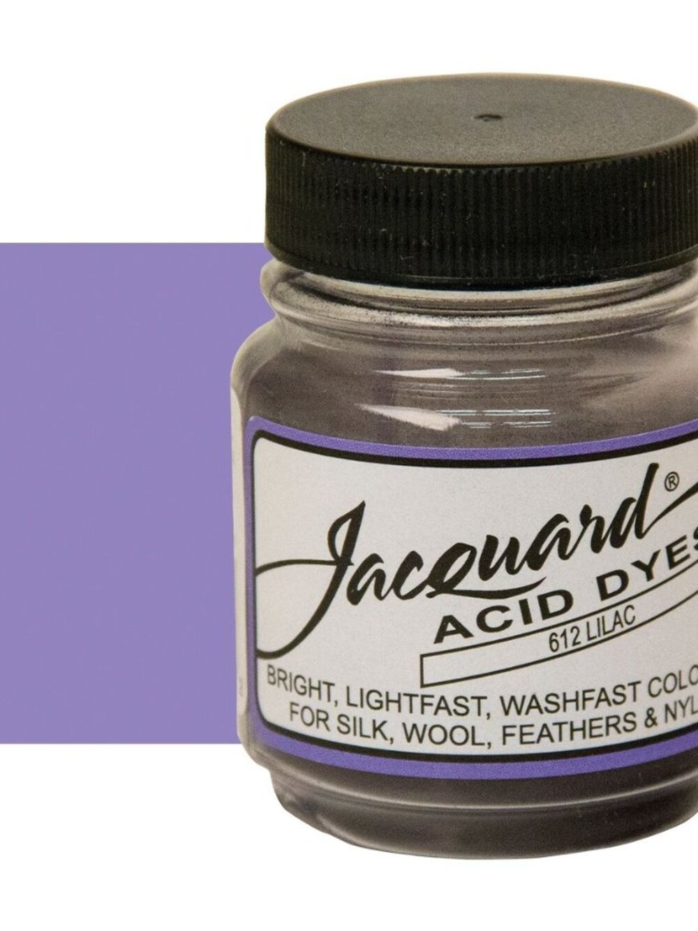 Jacquard Acid Dyes Lilac Purple 612 .5 Oz Jar Wool Silk Nylon Cashmere Fur NEW